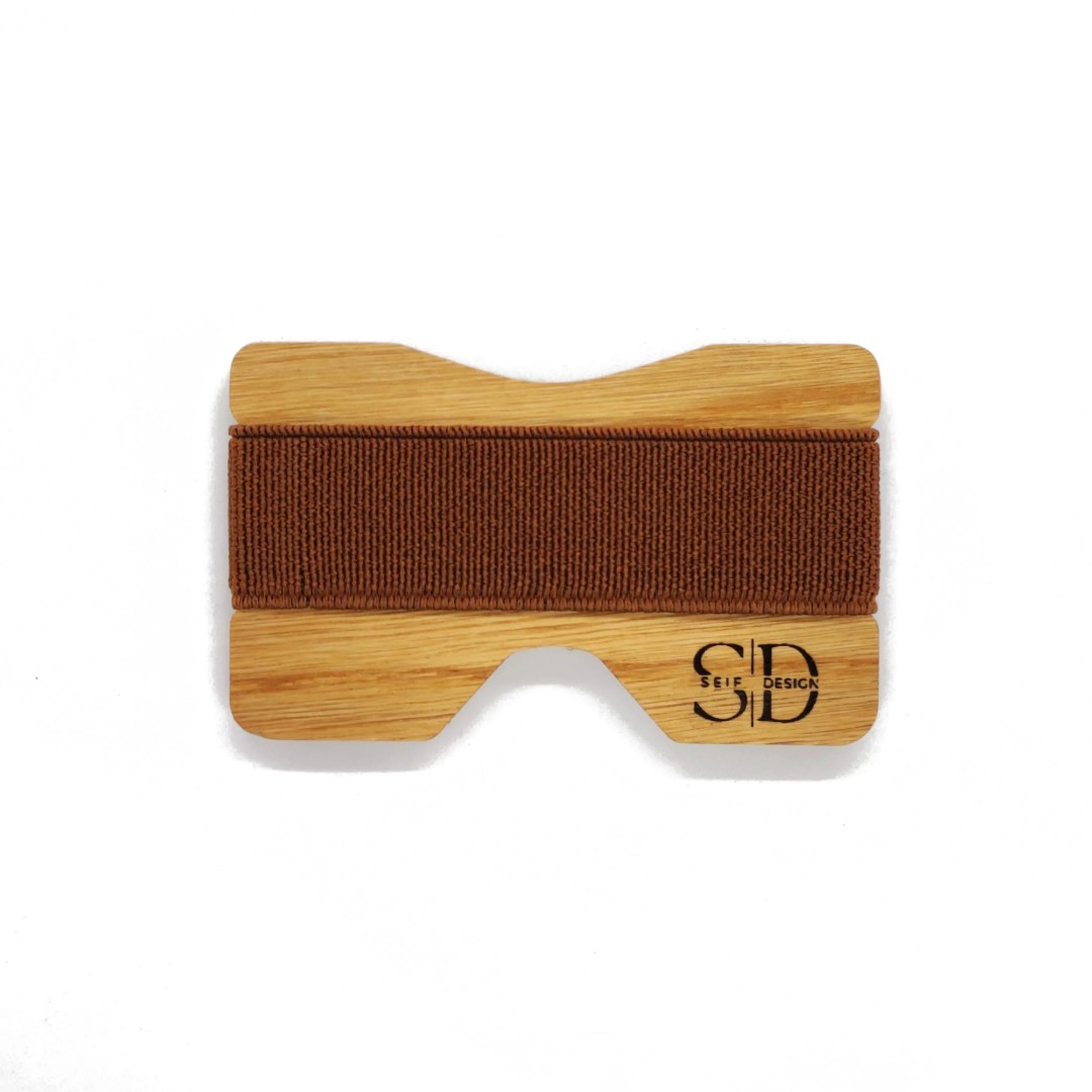 Seif Design Kaffatu Tamm - Oak Card Holder with RFID Blocking, photo 5